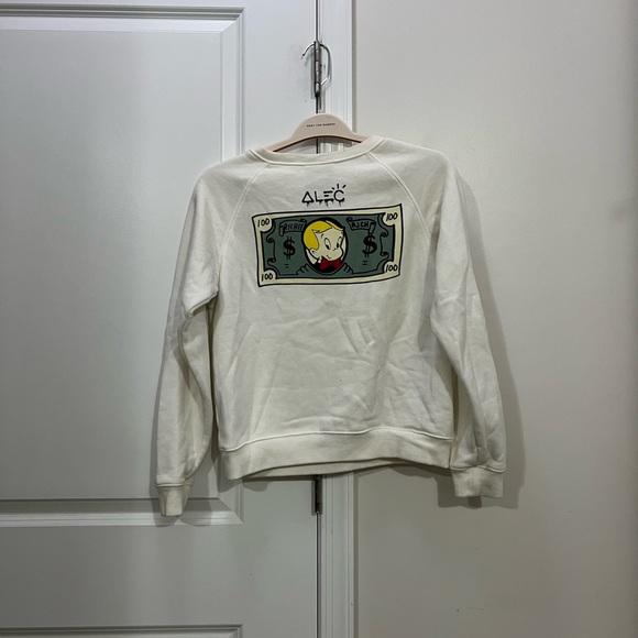 Alec Monopoly x Forever 21 White Crewneck Sweatshirt Size Small - Picture 6 of 6